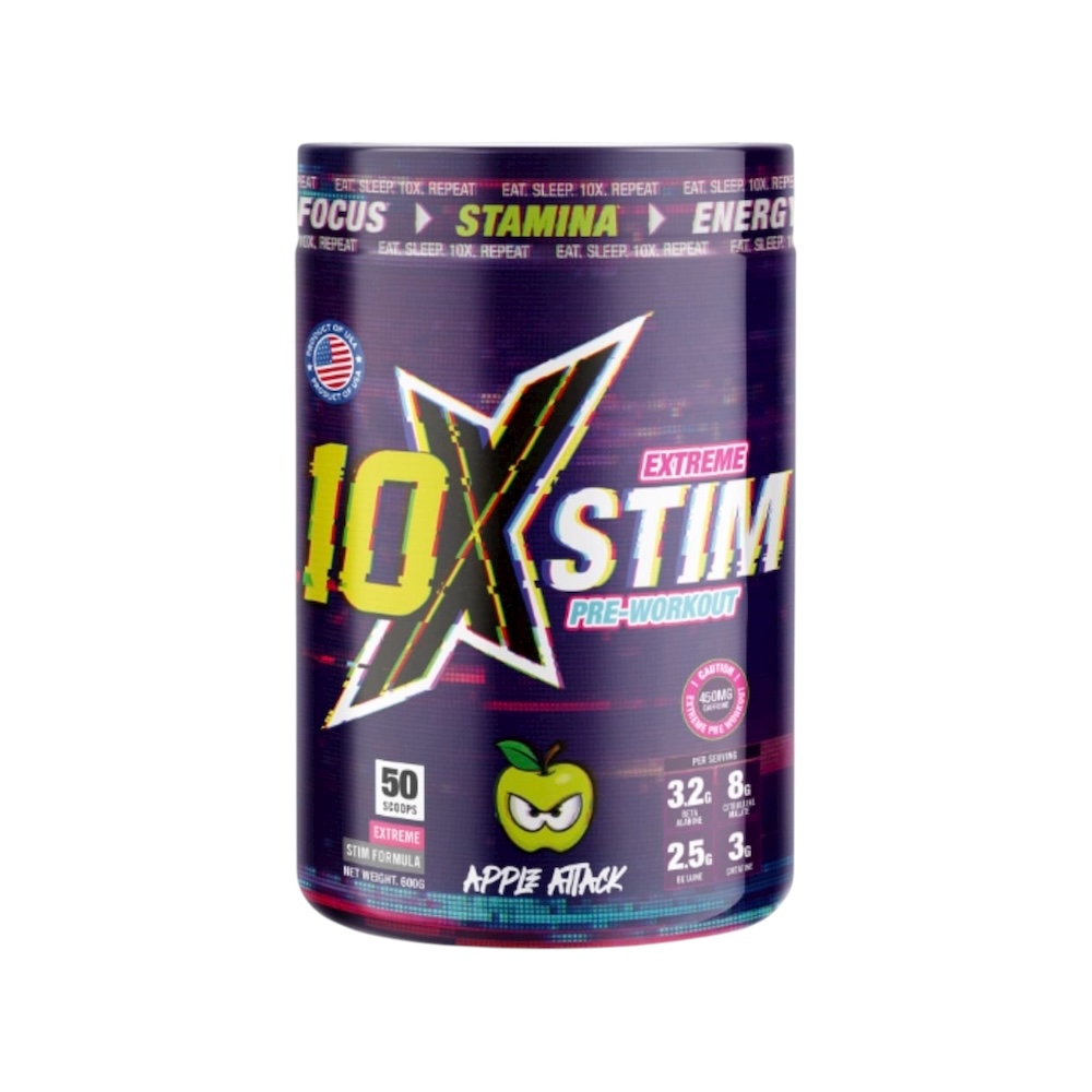 Apple Attack 10xathletic 10x Extreme Stim Preworkout 600g