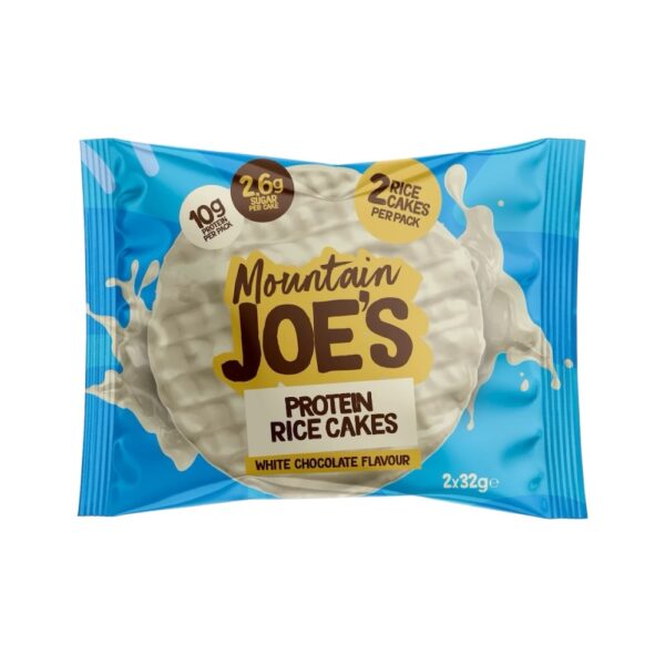 White Chocolate Mountain Joes Protein Rice Cakes