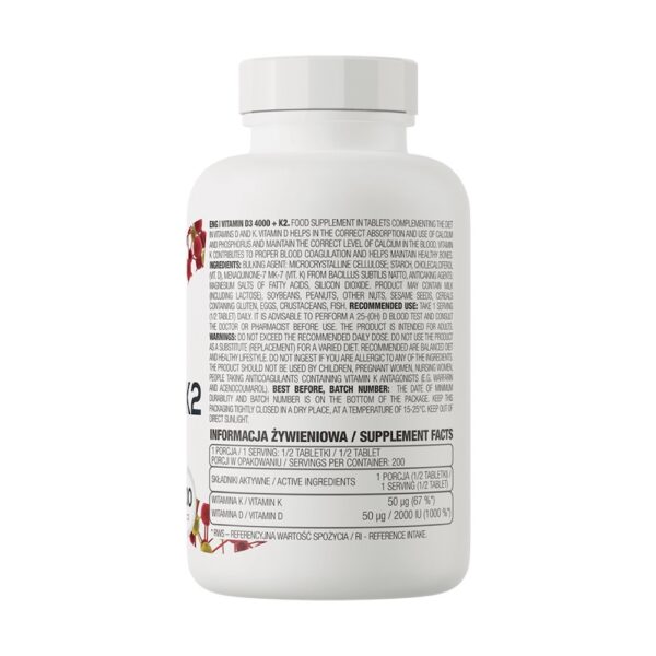 Ostrovit Vitamin D3 4000 K2