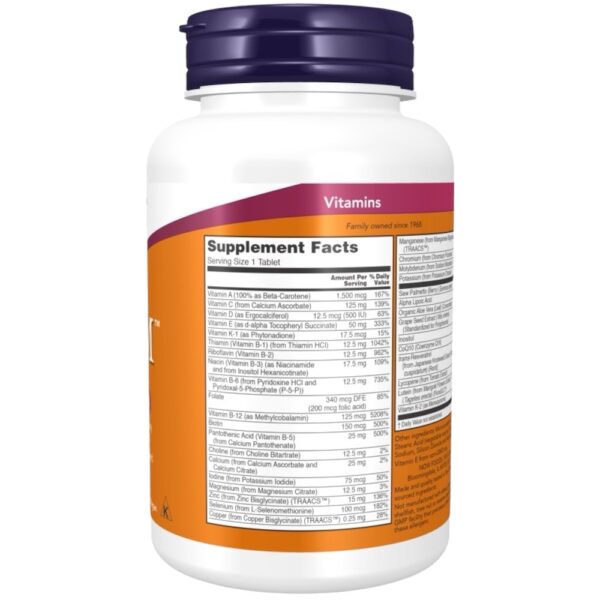 Adam Multivitamin Now Foods 60tabs Men