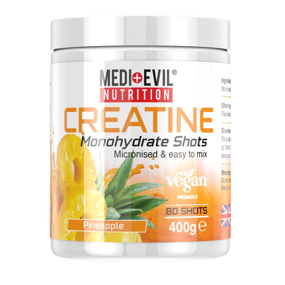 Pineapple Creatine Monohydrate Shots Medi Evil Nutrition 400g