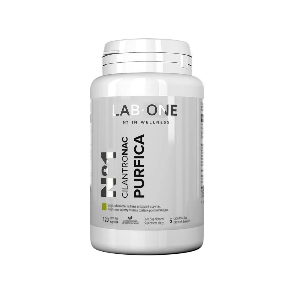 Cilantronac Nac Purfica Lab One Wellness 120 Veg Caps