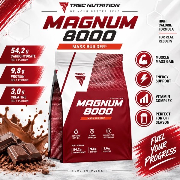 Magnum 8000 Mass Bulider Trec Nutrition Info