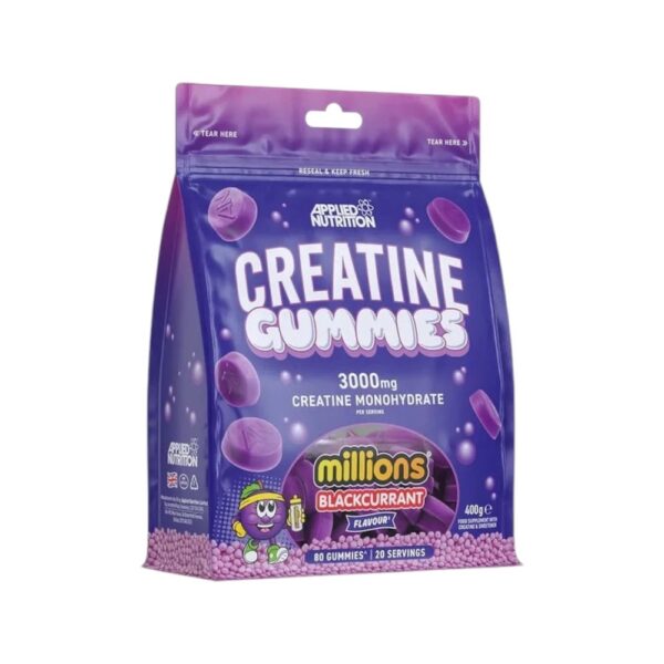 Millions Blackcurrant Creatine Gummies Applied Nutrition 400g