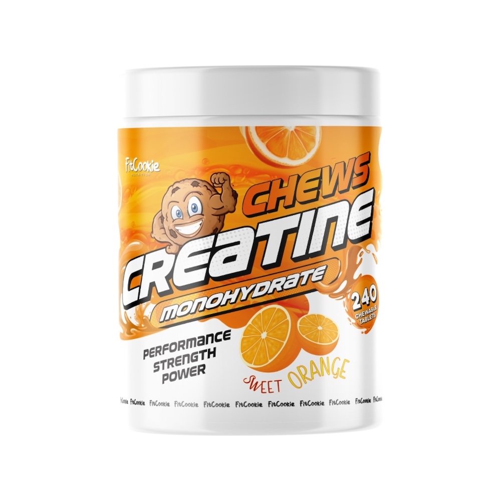 Creatine Monohydrate Chews Chewable Tablets Sweet Orange Fitcookie.co.uk