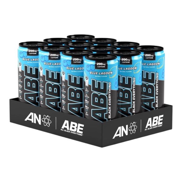 Blue Lagoon Abe Pre Workout Can Applied Nutrition 12x330ml