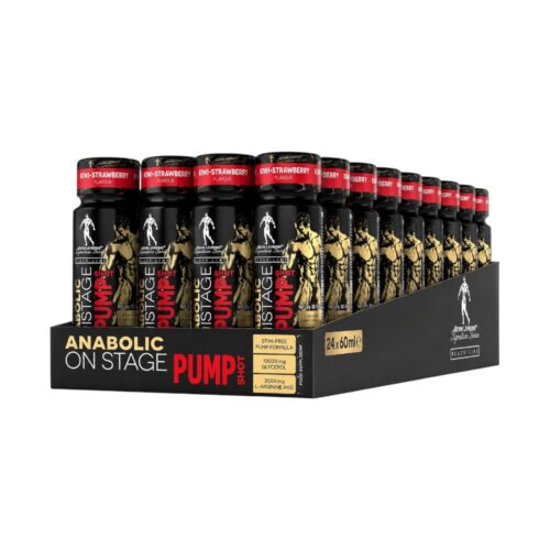 Anabolic On Stage Pump Shot Non Stim Preworkout Kevin Levrone Box Case 24x 60ml
