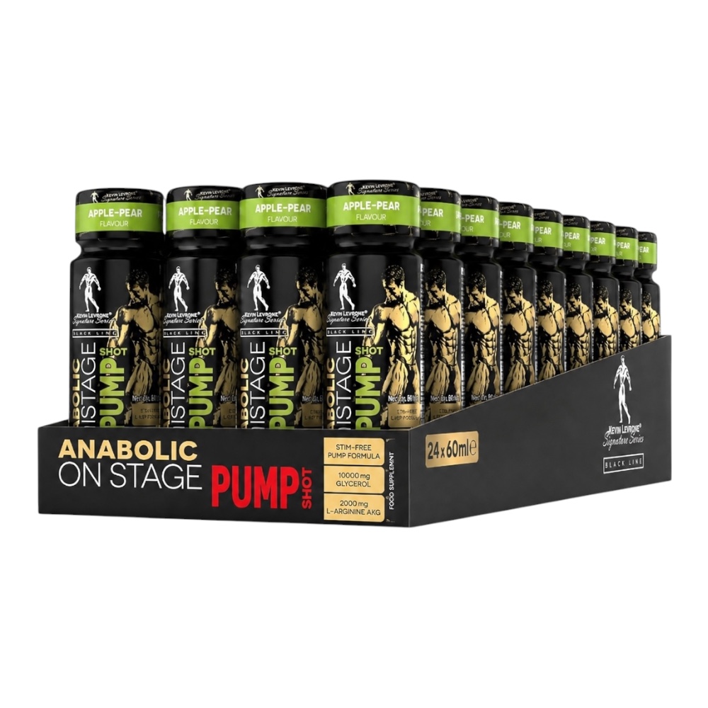 Apple Pear Anabolic On Stage Pump Preworkout Shot Kevin Levrone Signature Series Gold Line 24 X 60ml