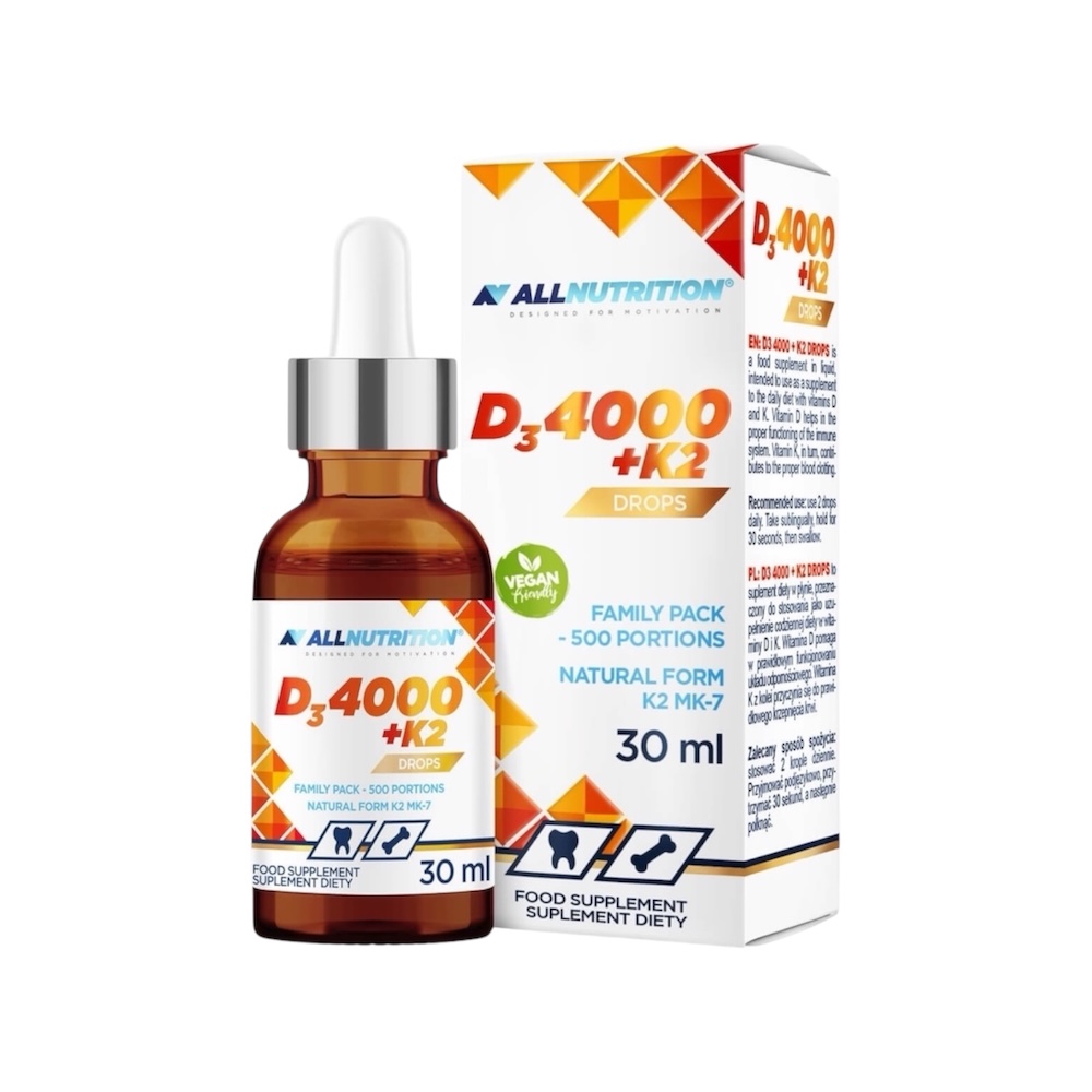 Vitamin D3 4000iu K2 Allnutrition 30ml