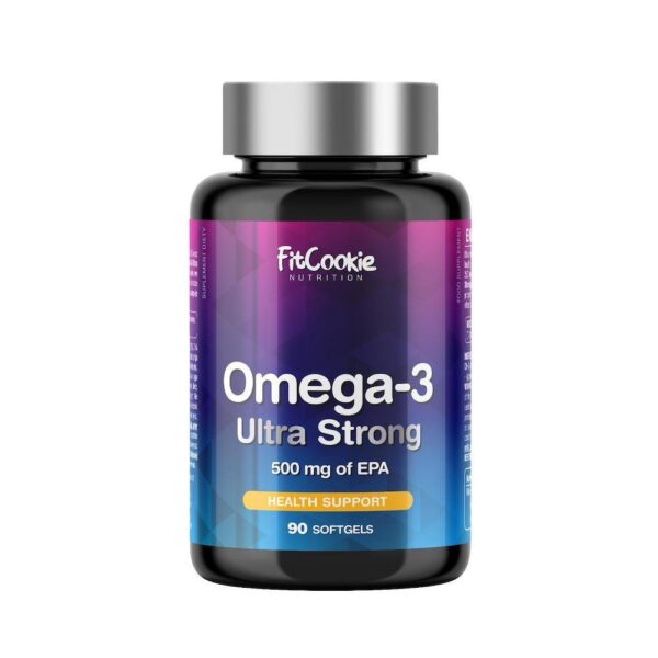 Omega 3 Ultra Strong 500mg Epa Fitcookie 90 Softgels