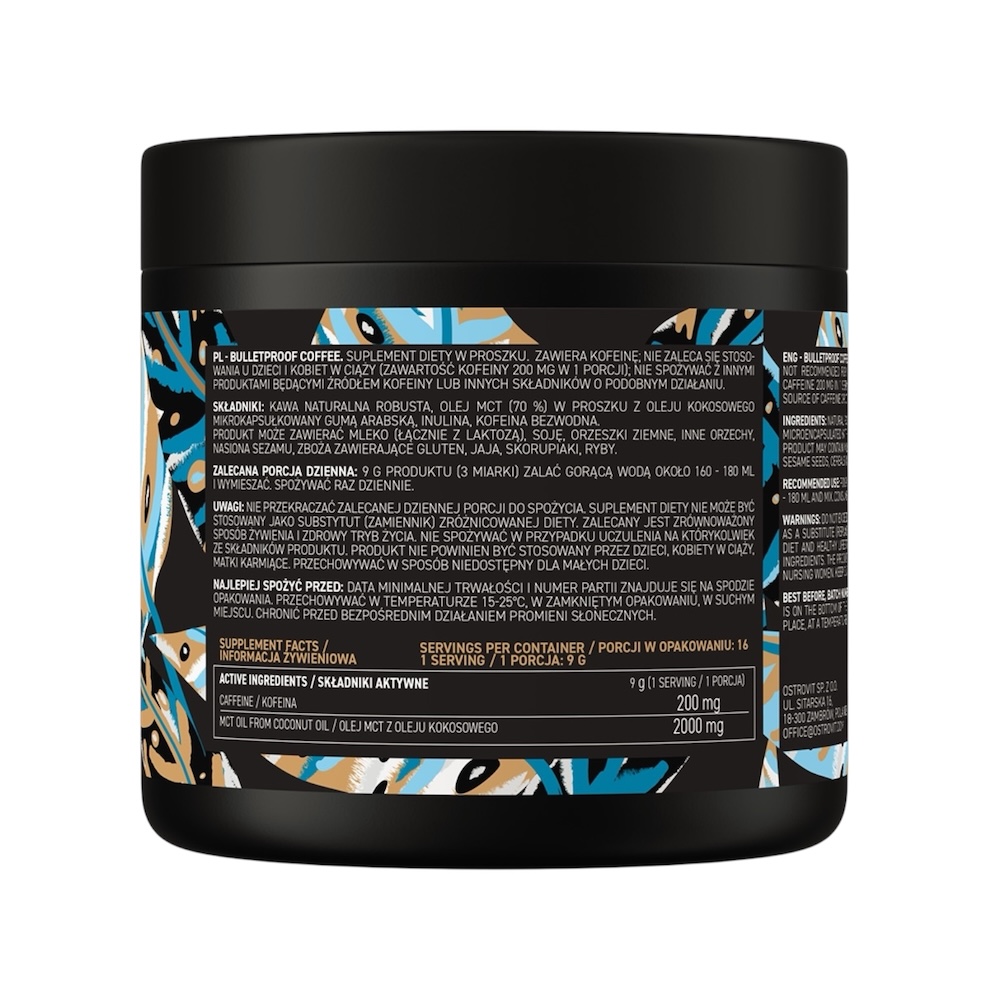 Natural Bulletproof Coffee Ostrovit Info 150g