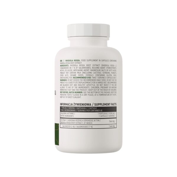 Rhodiola Rosea Ostrovit Info 60 Veg Caps