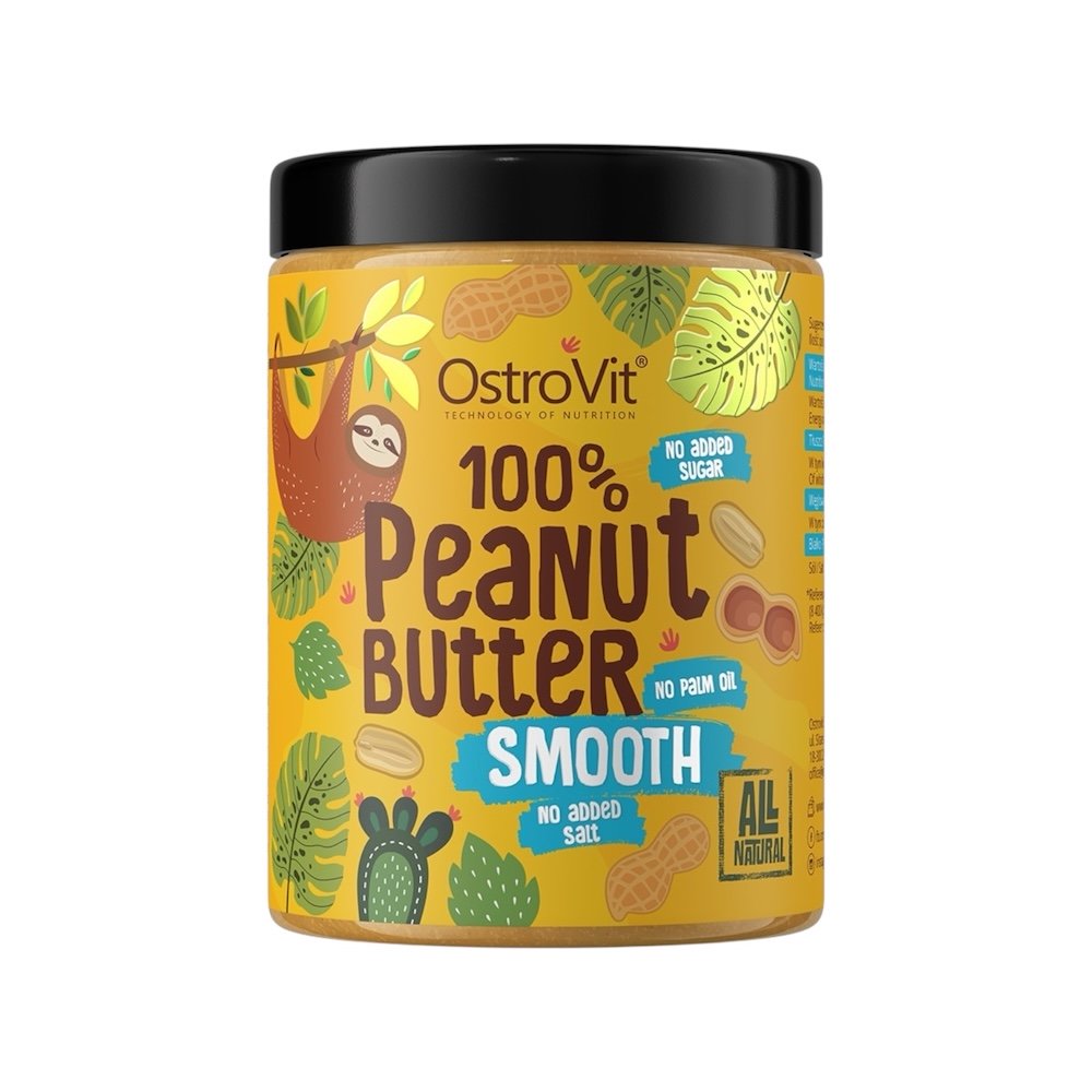Smooth 100% Peanut Butter Ostrovit 1000g 1kg