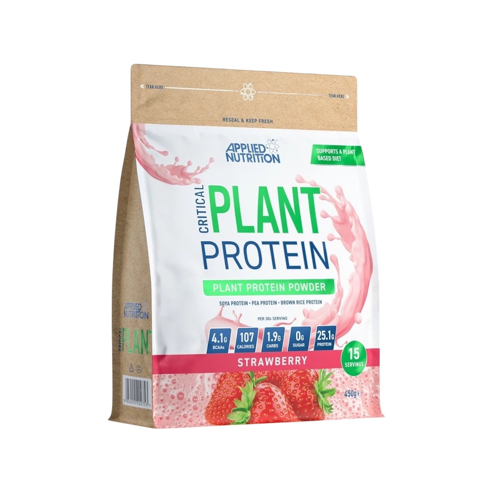 Strawberry Critical Plant Protein Applied Nutrition 450g