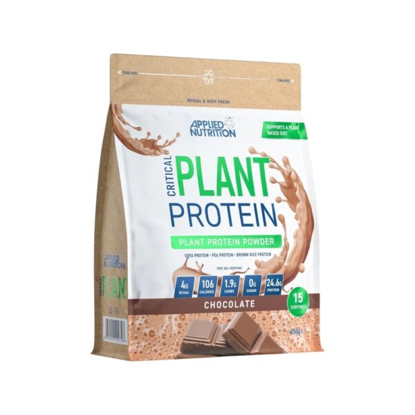 Chocolate Critical Plant Protein Applied Nutrition 450g