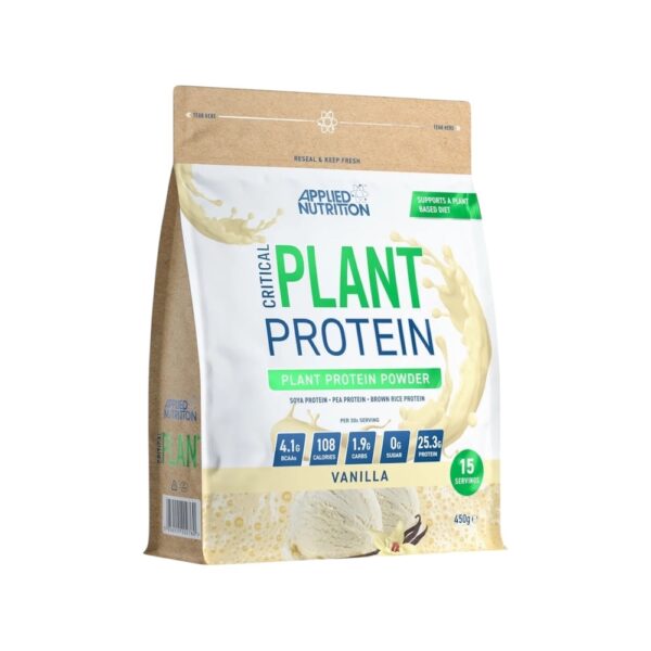 Vanilla Critical Plant Protein Applied Nutrition 450g