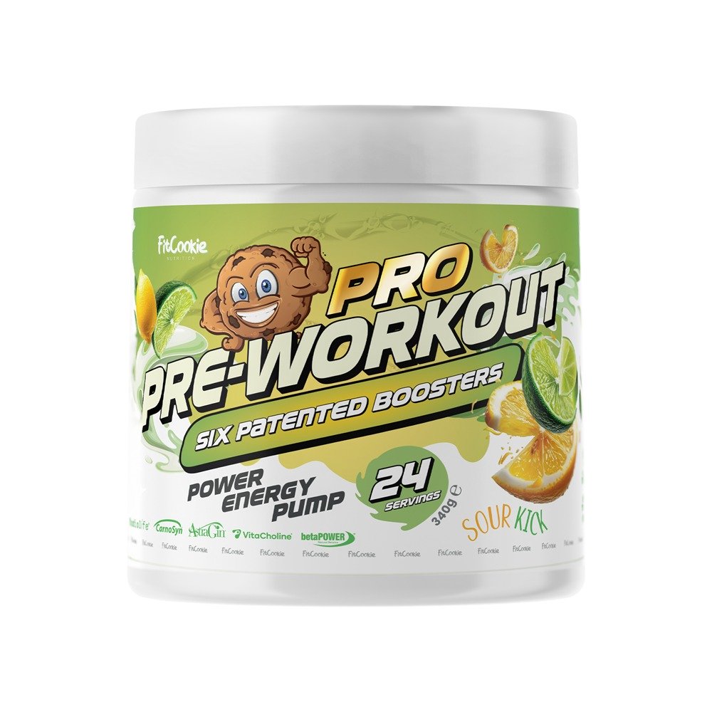 Sour Kick Pro Pre Workout Fitcookie 340g