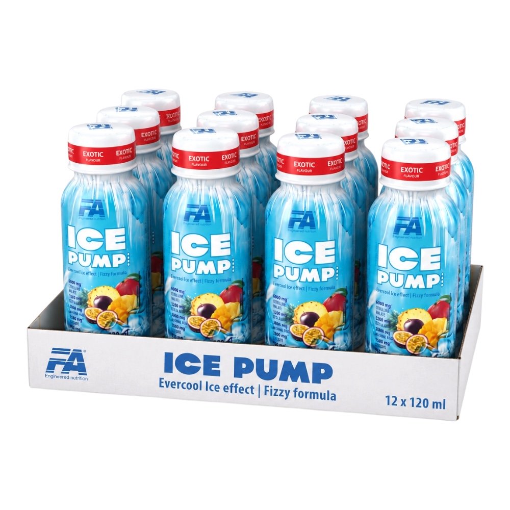 Exotic Ice Pump Preworkout Shot Fa Fitness Authority 12 X 120ml