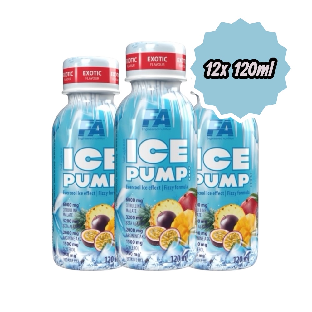 Ice Pump Shot Preworkout Fitness Authority Fa 12x120ml