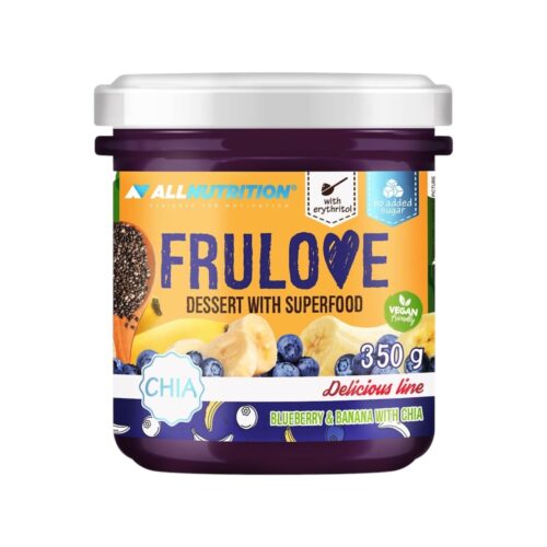 Blueberry Banana With Chia Frulove Dessert With Superfood Allnutrition Jam 350g