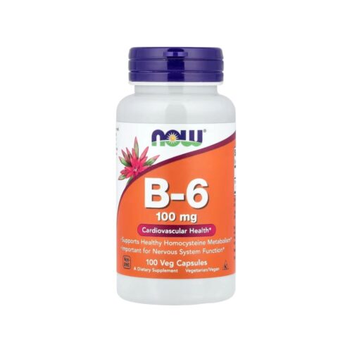 B 6 100mg Now Foods 100 Veg Capsules