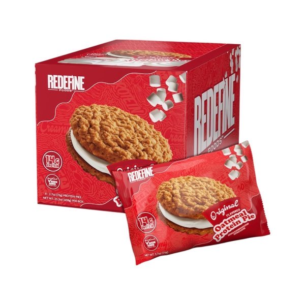 Original Marshmallow Redefine Foods Oatmeal Protein Pie 8x70g