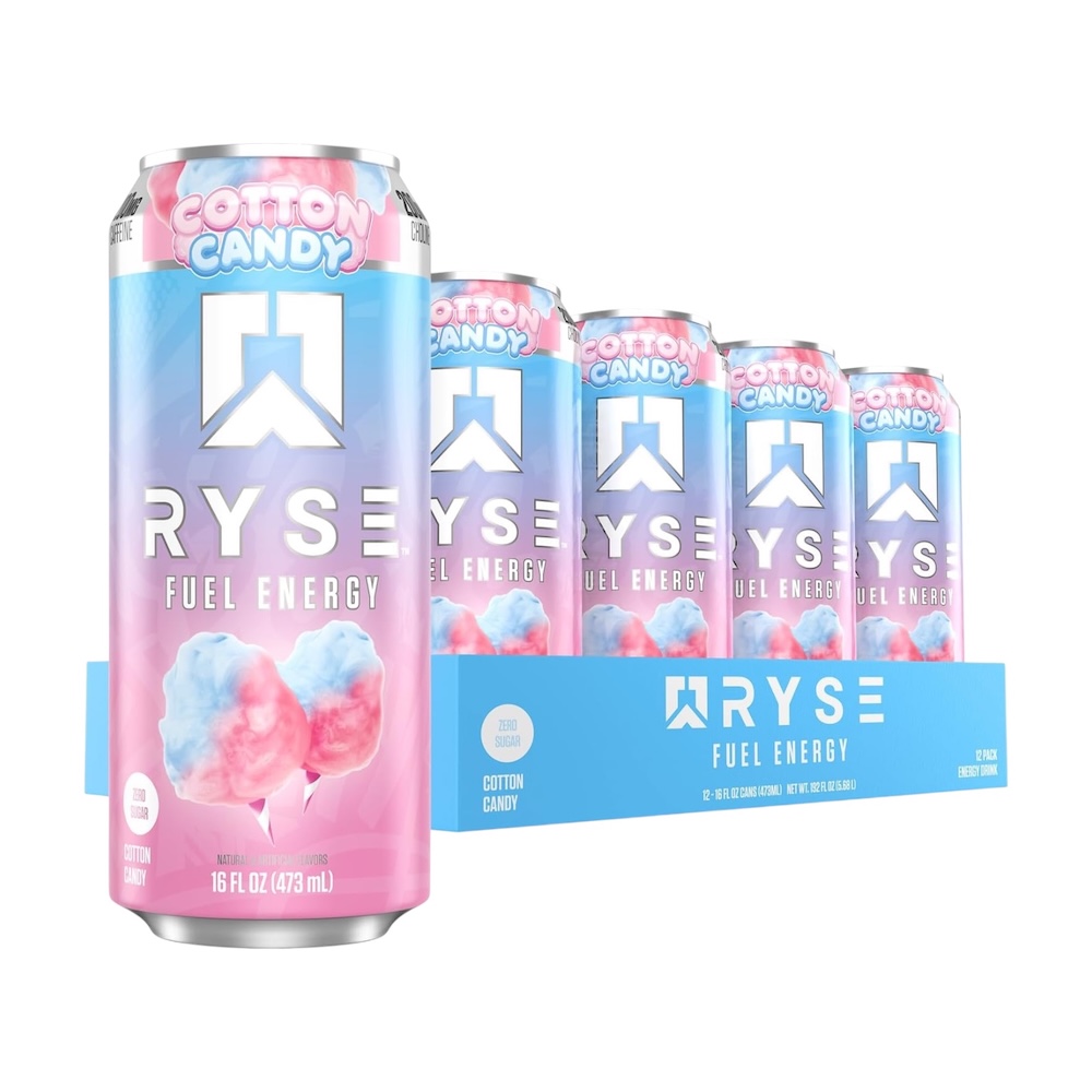 Cotton Candy Ryse Fuel Energy Drink Ryse Supps 12x500ml