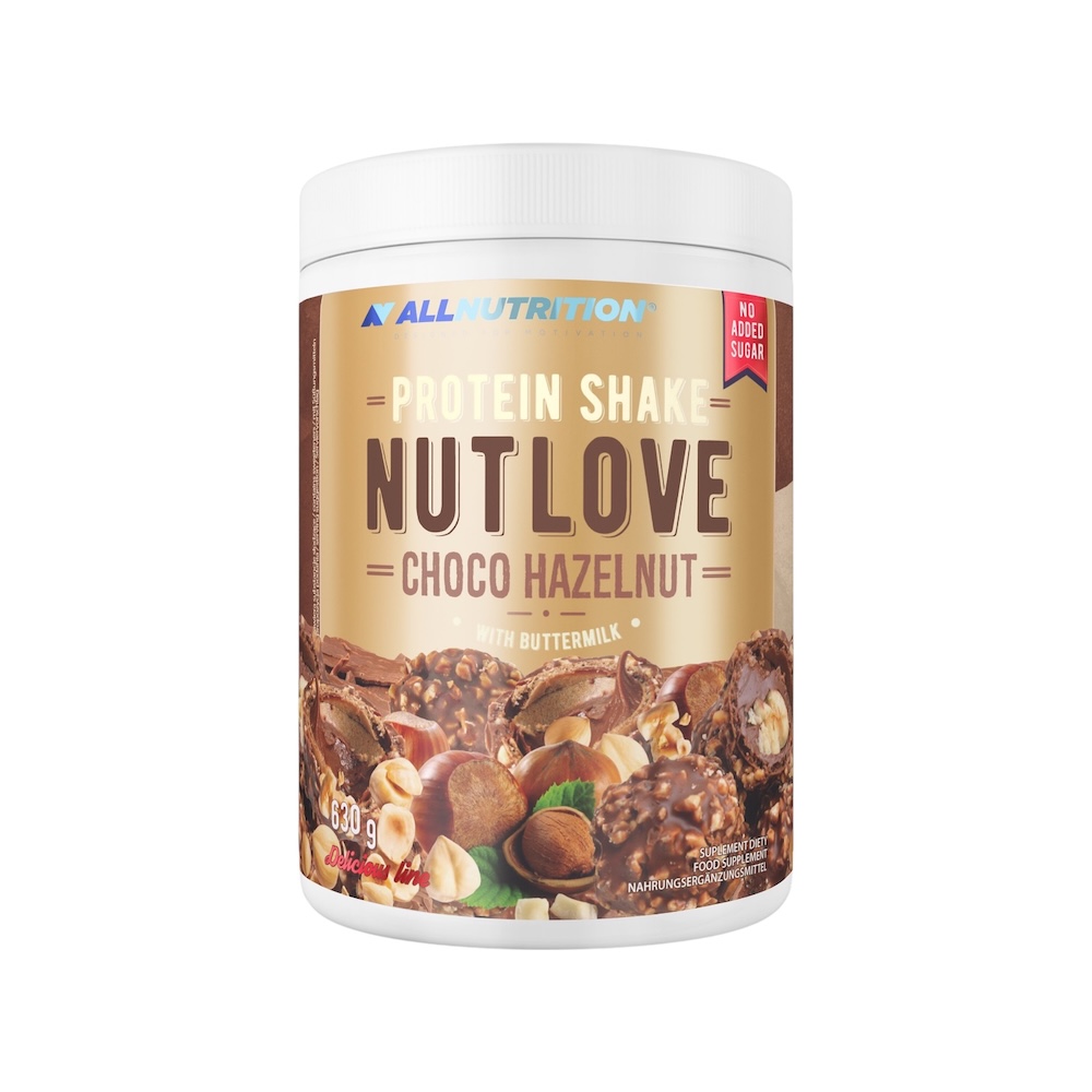 Choco Hazelnut Nutlove Whey Protein Shake Allnutrition 630g