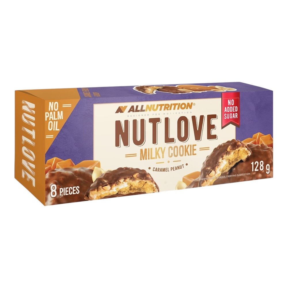 Milky Cookie Caramel Peanut Nutlove Cookie Allnutrition 128g