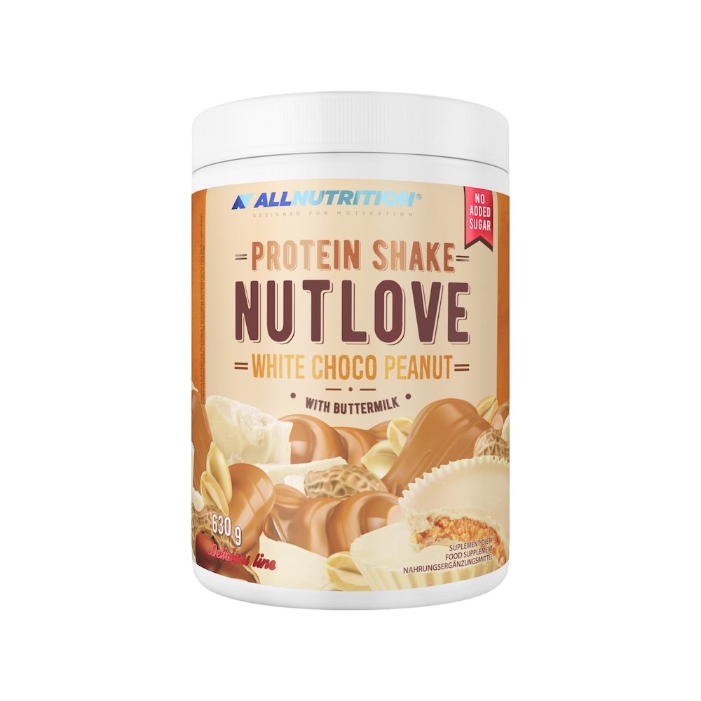 White Choco Peanut Nutlove Whey Protein Shake Allnutrition 630g