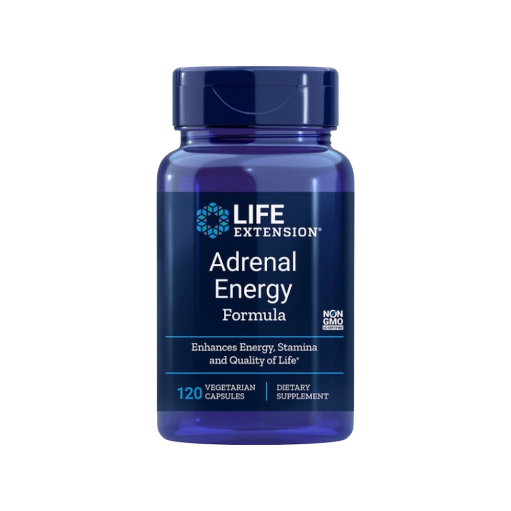 Adrenal Energy Life Extension 120 Vegetarian Capsules