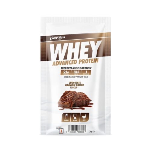 Chocolate Brownie Batter Per4m Advanced Whey Protien Sachet 30g