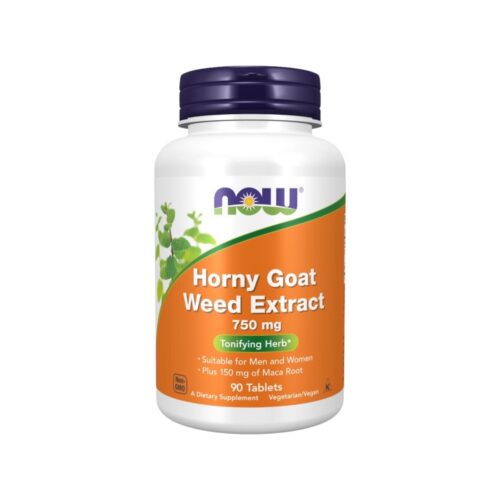 Horny Goat Weed Extract 750mg Now Foods 90 Tablets