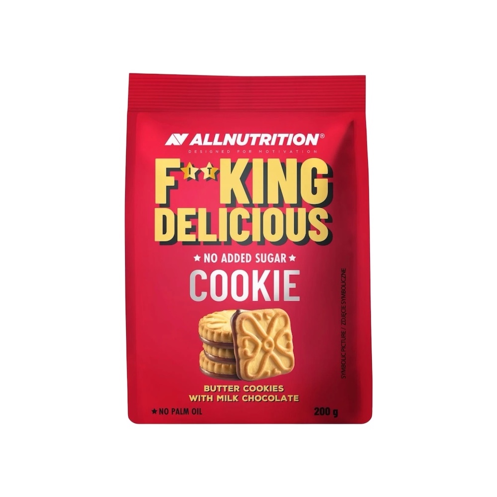Fitking Delicious Cookie Butter Cookies With Milk Chocolate Allnutrition 200g