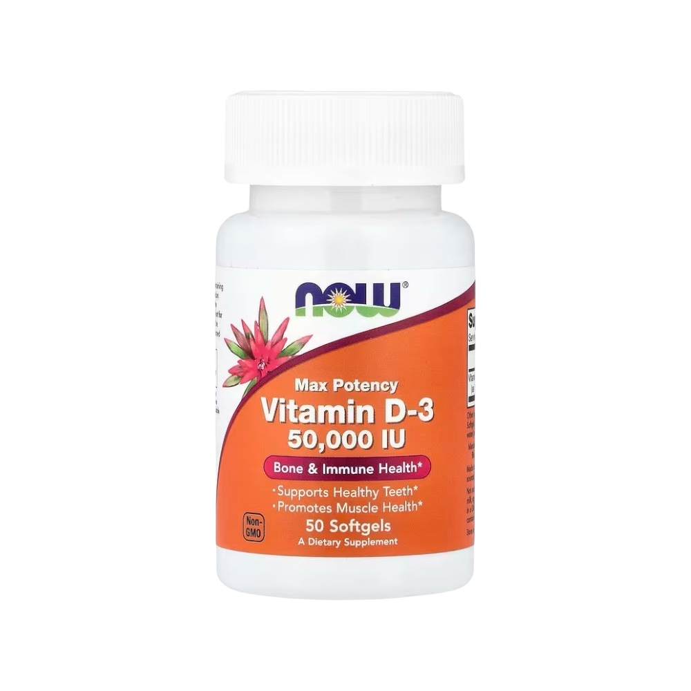 Vitamin D3 50.000iu Now Foods 50 Softgels