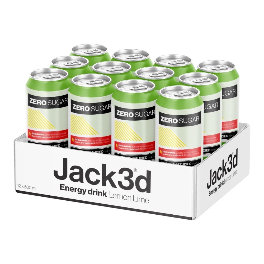 Lemon Lime Jack3d Energy Drink 12x 500ml