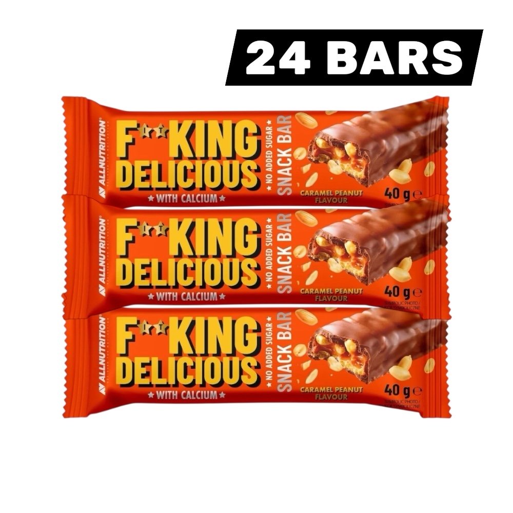 Caramel Peanut Fitking Delicious Snack Bar Allnutrition 24x 40g
