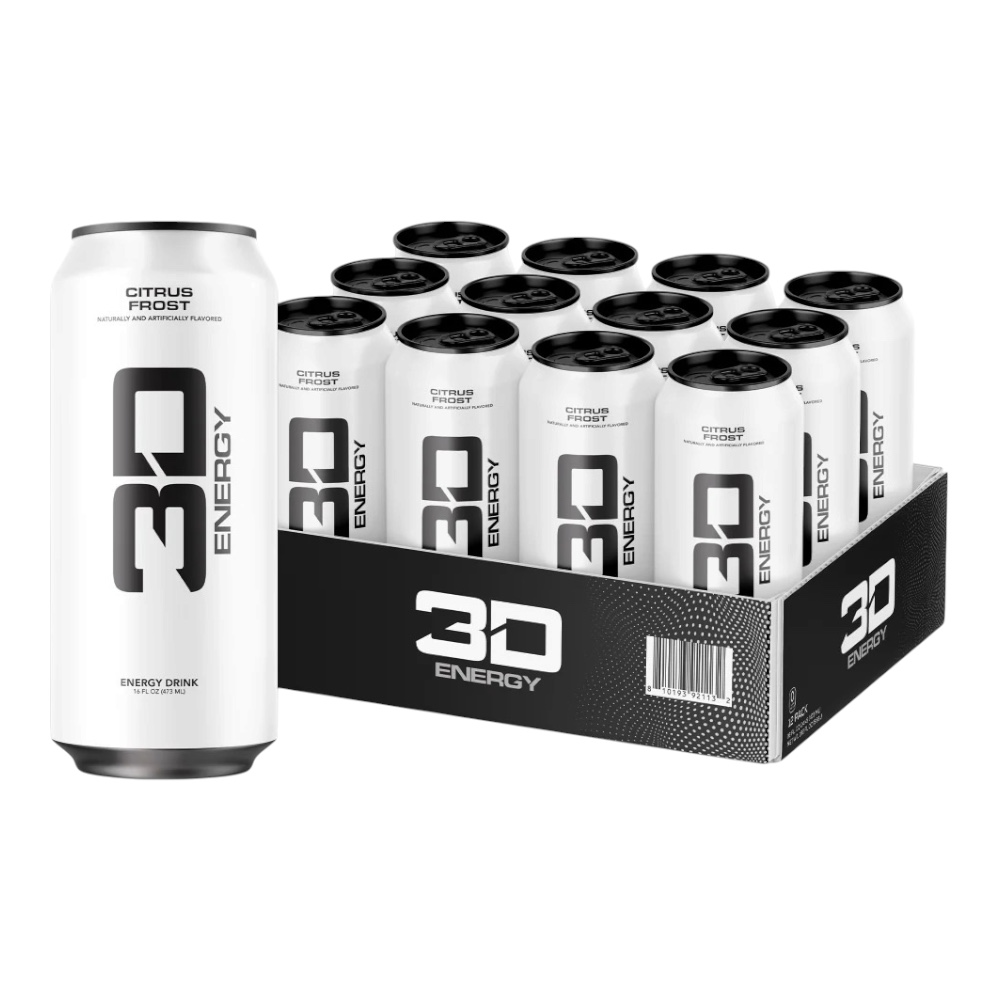 Citrus Frost 3d Energy Can Drink 12x 500ml