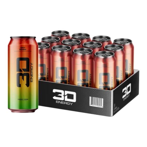 Spicy Mango 3d Energy Can Drink 12x 500ml