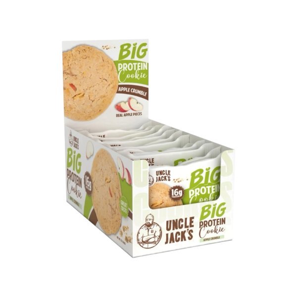 Apple Crumble Big Protein Cookie Uncle Jacks 12x 100g