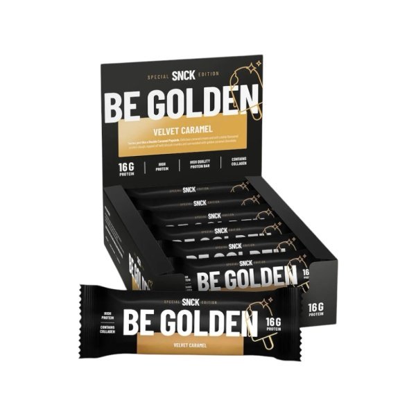 Velvet Caramel Be Golden Snck Protein Bars 12x 55g