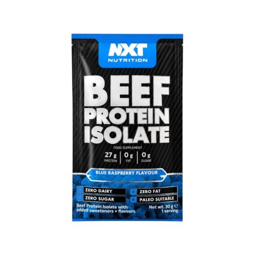 Blue Raspberry Beef Protein Isolate Nxt Nutrition Sachet 30g.jeg