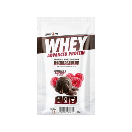 Chocolate Raspberry Per4m Better Whey Advanced Protein Sachet 30g