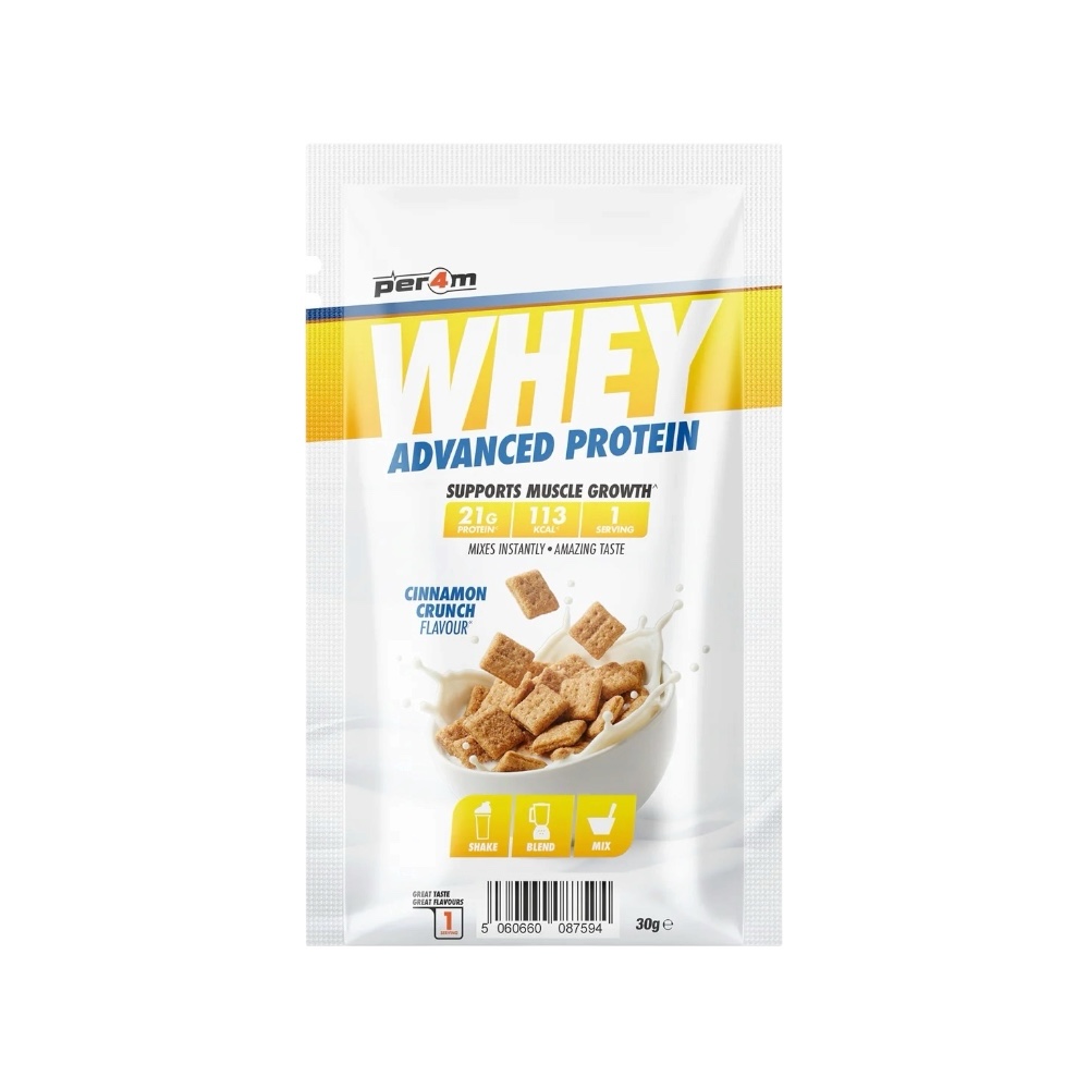 Cinnamon Crunch Per4m Better Whey Advanced Protein Sachet 30g