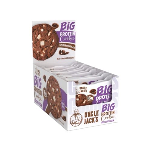 Double Chocolate Big Protein Cookie Uncle Jacks 12x 100g