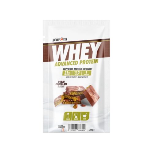 Dubai Chocolate Per4m Better Whey Advanced Protein Sachet 30g