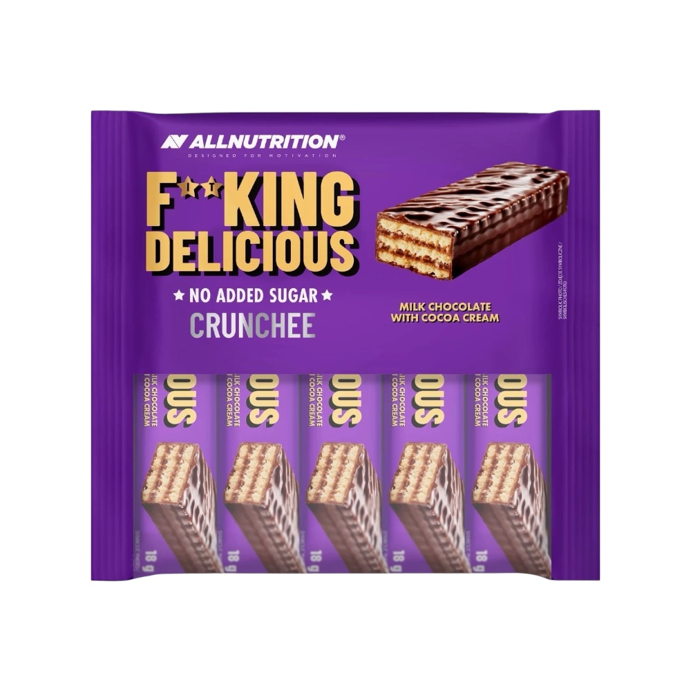 Fitking Delicious Crunchee Milk Chocolate With Cocoa Cream 5x 18g