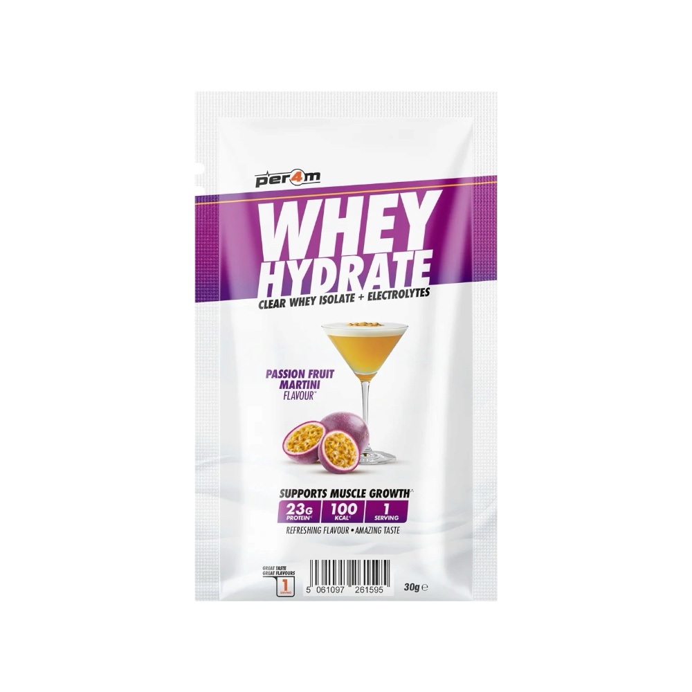 Passionfruit Martini Whey Hydrate Clear Whey Isolate Electrolytes Per4m Better 30g