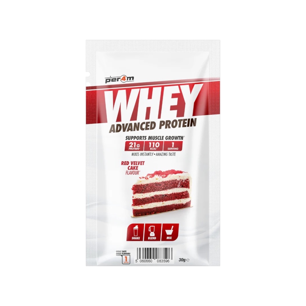 Red Velvet Cake Per4m Better Whey Advanced Protein Sachet 30g