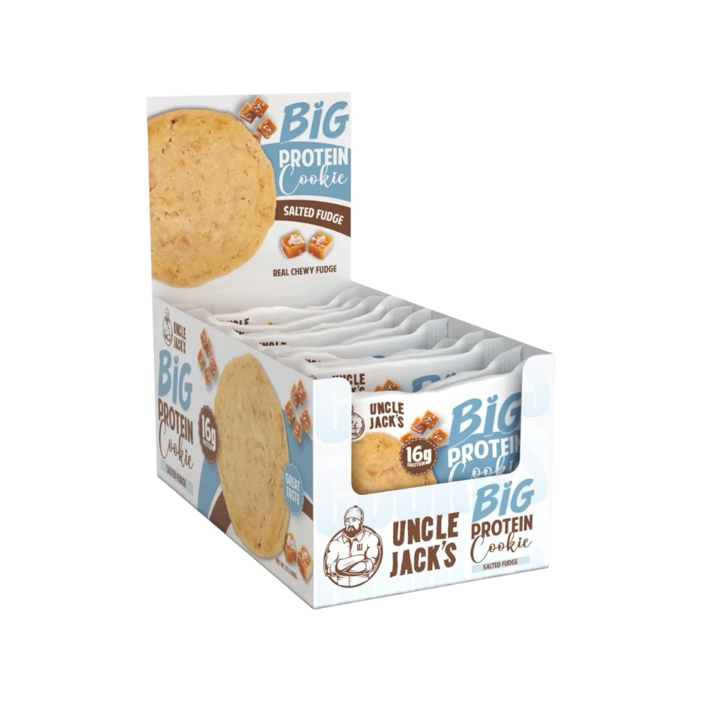 Salted Fudge Big Protein Cookie Uncle Jacks 12x 100g